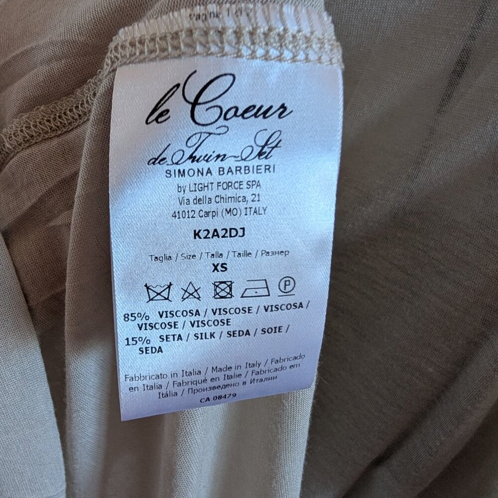 Le Coeur de Twin-Set Simona Barbieri Lounge Dress Luxe Sleepwear Nightgown XS - Picture 10 of 10